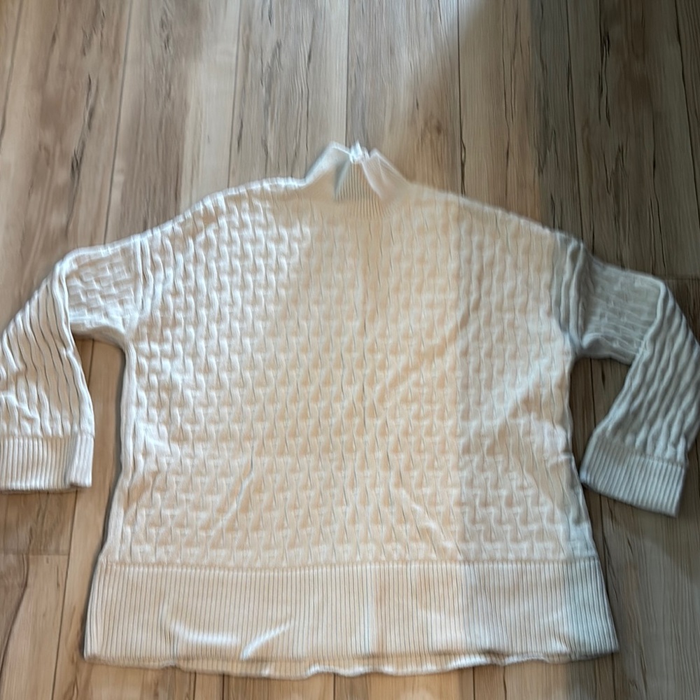 Lululemon Athletica White Cowl Neck Sweater